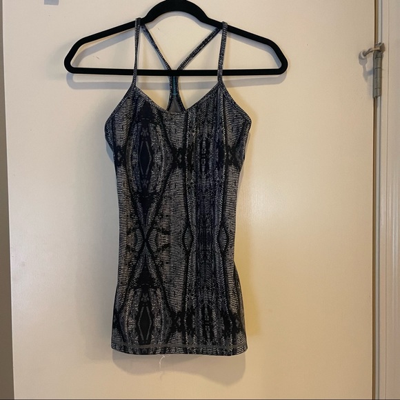 SOLD - Pattern Lululemon Grey Tank - Picture 1 of 4